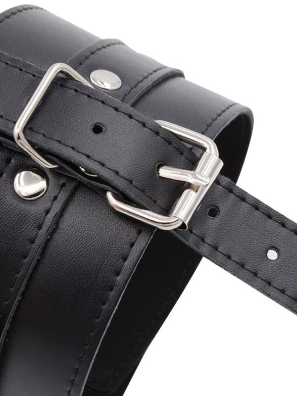 Toe-Bondage-Ankle-Cuff-02 Toe bondage ankle cuffs featuring adjustable straps for a secure and comfortable fit
