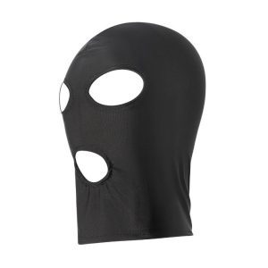 Stylish black head covering designed for versatility and comfort
