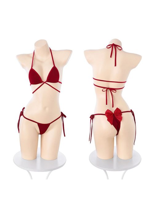 Seductive bikini set with a stylish cover-up, perfect for adding allure to your intimate moments