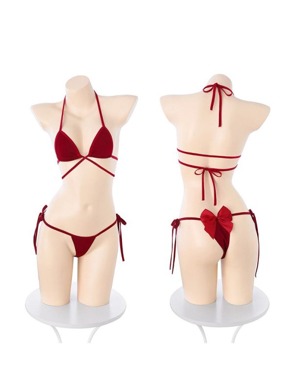 Seductive bikini set with a stylish cover-up, perfect for adding allure to your intimate moments