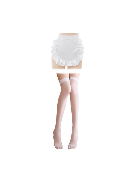 Playful maid bunny girl lingerie set featuring a sheer design and cute accessories