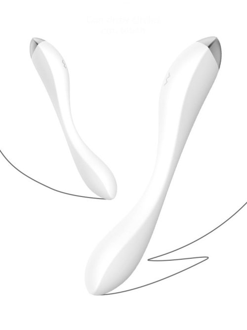 Cachito-Vibrator White pen-shaped vibrator featuring a sleek design, perfect for discreet and stylish pleasure