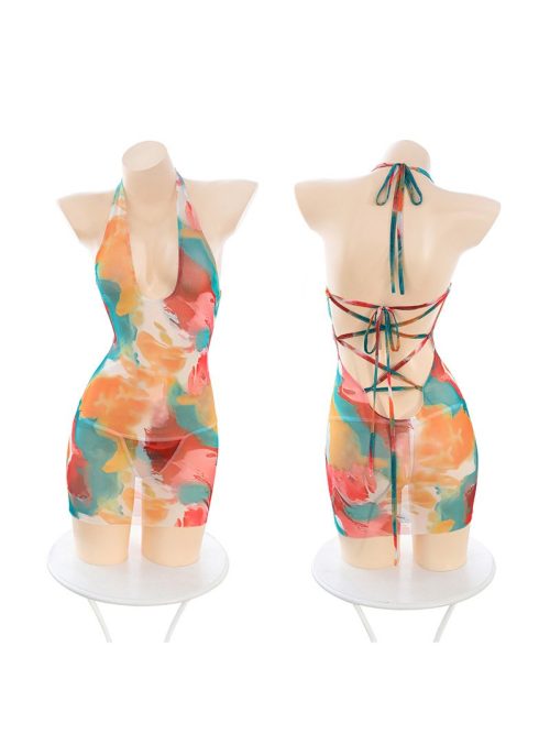 Stunning Deep V Ombre Lingerie featuring a bold design that accentuates curves for a seductive look