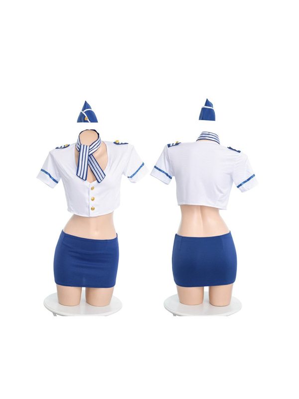 Flight-Attendant-Lingerie-Set-01 Flight attendant-inspired lingerie set featuring elegant design and alluring details