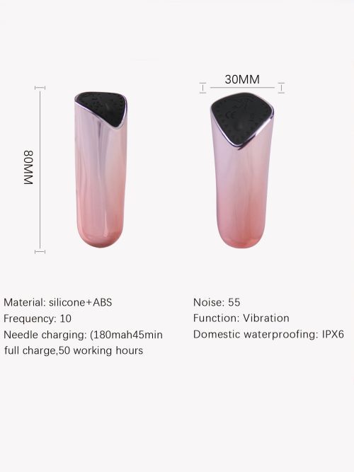 Gradient color bullet vibrator designed in a lipstick style, showcasing its sleek and elegant appearance