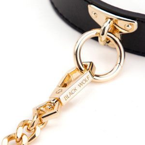 A chic leather collar designed for style and comfort, perfect for enhancing any outfit