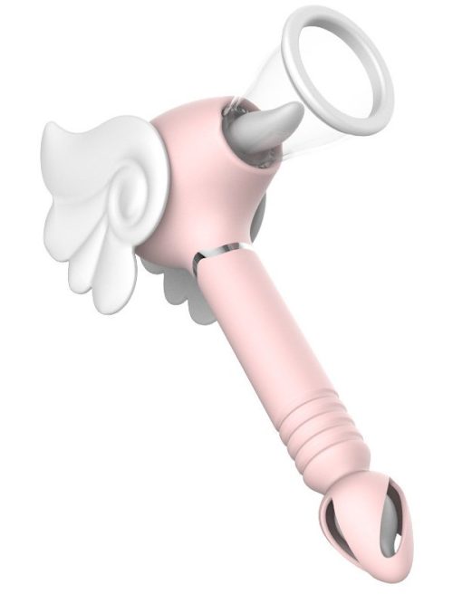 Magic-Wand-Vibrator A whimsical winged magic wand vibrator designed for playful and enchanting experiences