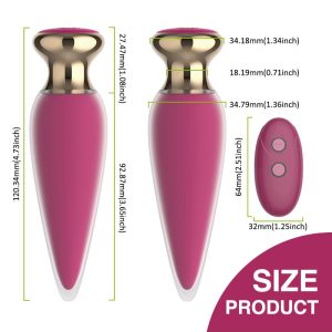 Vibrating anal plug designed for comfortable and pleasurable use