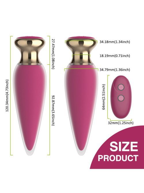 Vibrating anal plug designed for comfortable and pleasurable use