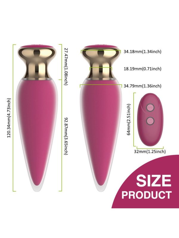 Vibrating anal plug designed for comfortable and pleasurable use