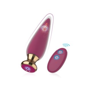 Vibrating anal plug designed for comfortable and pleasurable use