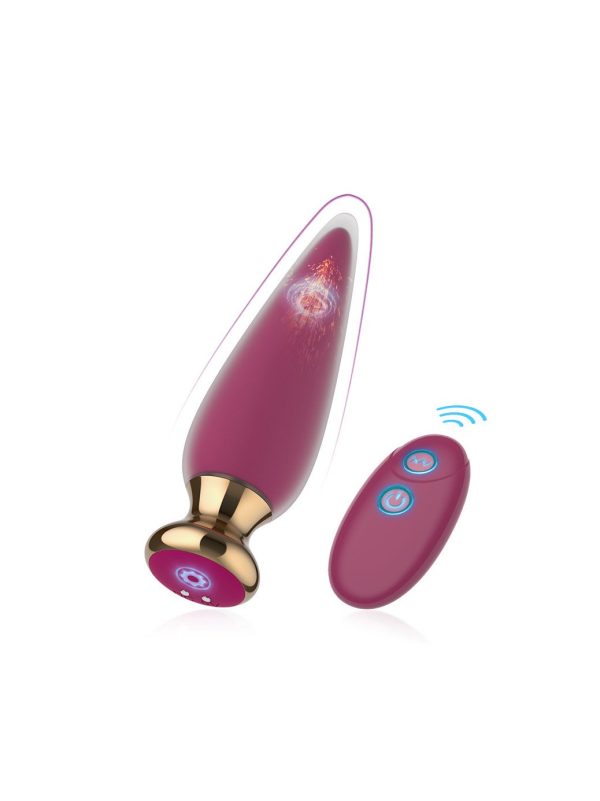 Vibrating anal plug designed for comfortable and pleasurable use