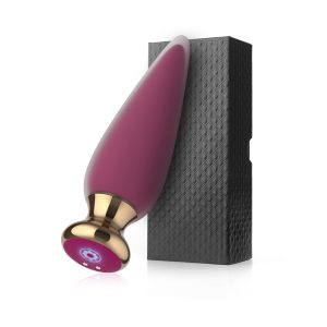 Vibrating anal plug designed for comfortable and pleasurable use