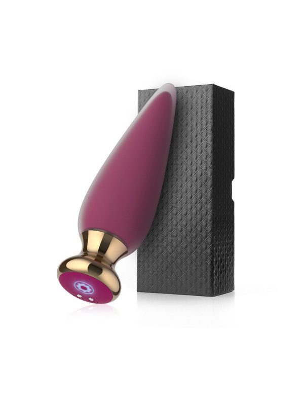 Vibrating anal plug designed for comfortable and pleasurable use