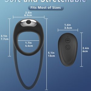 Black rabbit-shaped Vibrating Cock Rings designed for enhanced pleasure and prolonged performance
