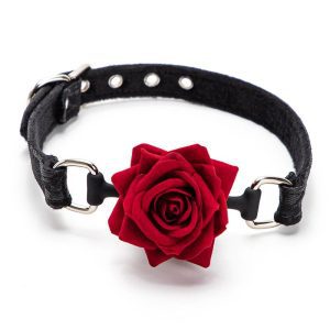 Rose-Gag Elegant rose-shaped gag designed for comfort and style