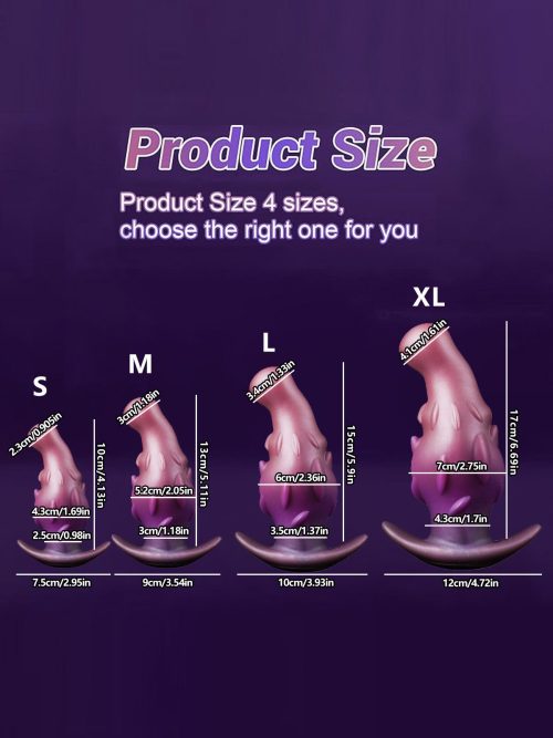 Silicone dildo shaped like a Buddha fruit, showcasing its unique design and vibrant color
