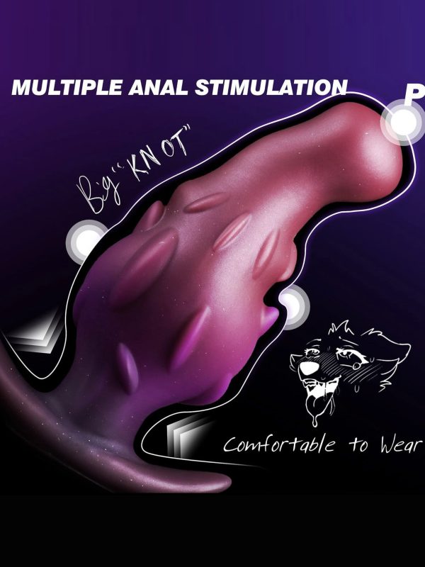 Silicone dildo shaped like a Buddha fruit, showcasing its unique design and vibrant color