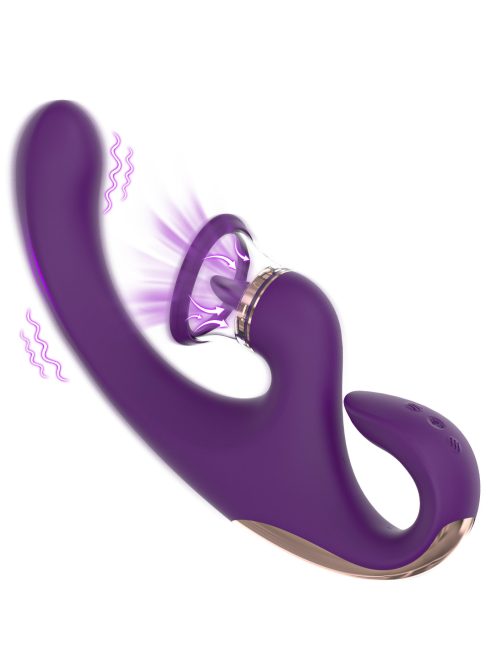 Silicone-Sandra-Vibrator Vibrating tongue-shaped wand designed for targeted pleasure and stimulation