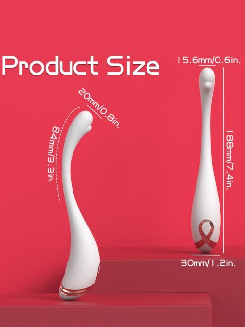 Elegant swan-neck shaped vibrator designed for enhanced pleasure and comfort