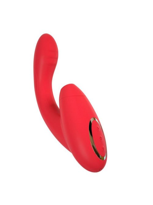 Snail-Vibrator A vibrant red vibrator with a sleek design, perfect for enhancing intimate experiences