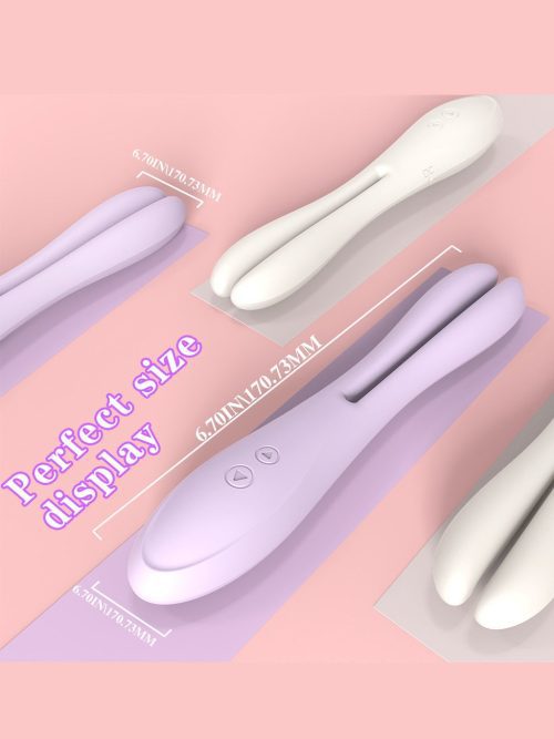 Sweet Bunny Vibrator with playful ear design, showcasing its sleek and vibrant silicone body
