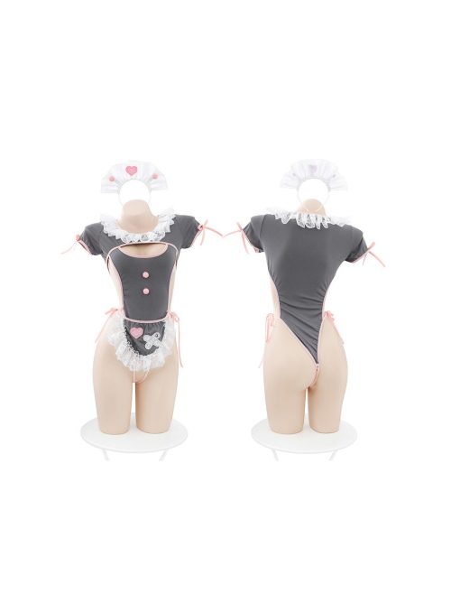 Playful nurse-themed lingerie set featuring a fitted design with a cute cap and accessories