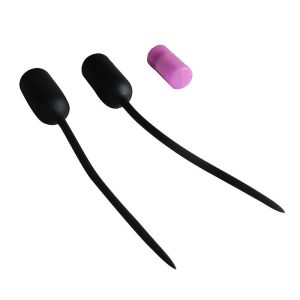 A sleek black vibrating penis plug designed for enhanced pleasure and stimulation during intimate moments