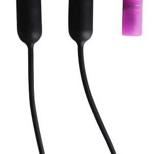 A sleek black vibrating penis plug designed for enhanced pleasure and stimulation during intimate moments