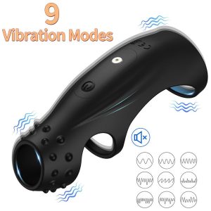 Black wearable vibrating cock rings designed for comfort and secure fit