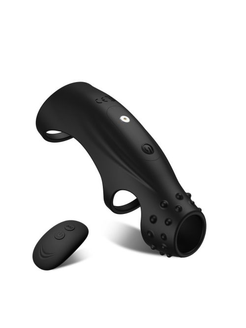 Black wearable vibrating cock rings designed for comfort and secure fit