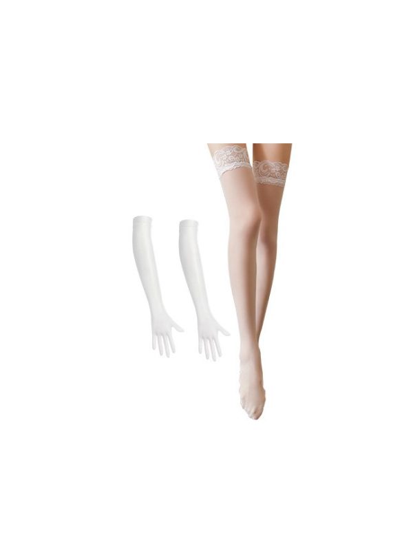 Wedding-Lingerie-Set-02 Elegant bridal-inspired lingerie set featuring lace detailing and a romantic silhouette